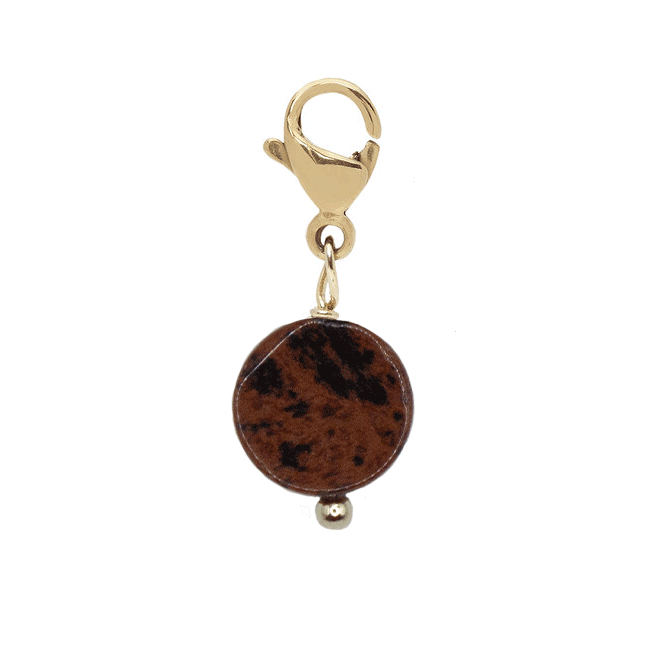 Bedel Bruine Obsidiaan Rond Plat