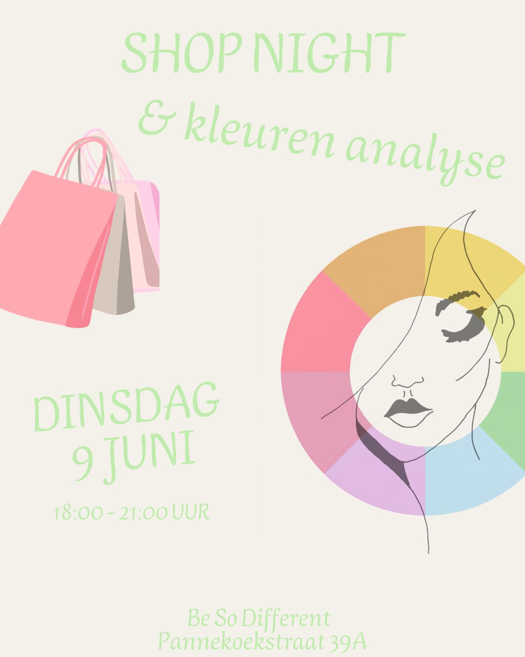 Ticket Shop Night kleur en styling advies - 9 juni 2026