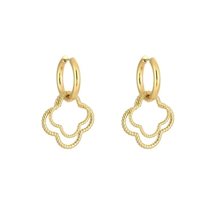 Oorbel Clover Goud
