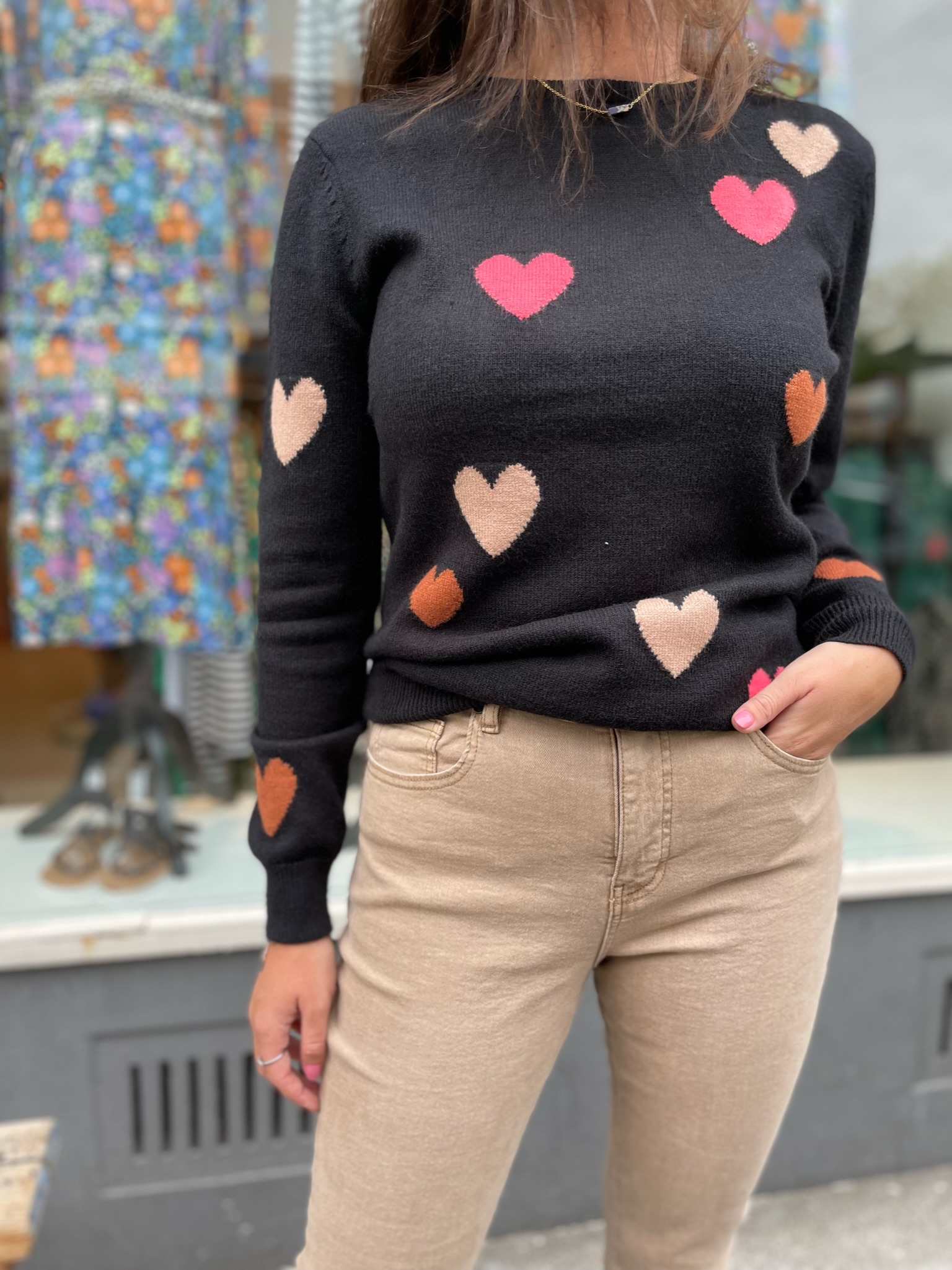 Stacey Sweater hearts