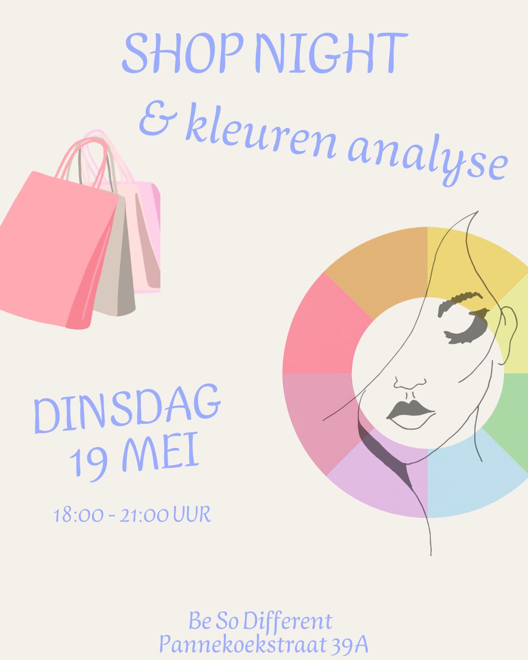 Ticket Shop Night kleur en styling advies - 19 mei 2026