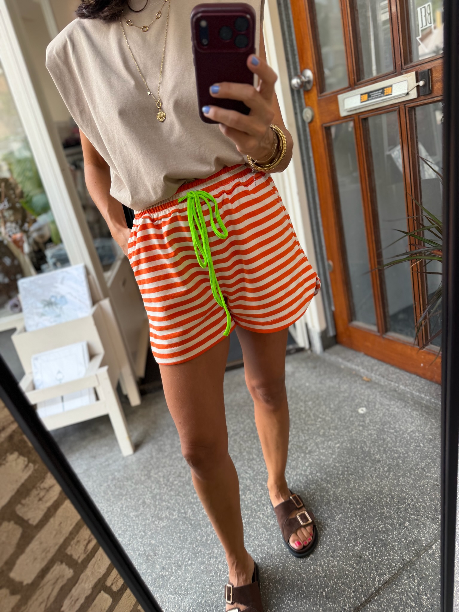 Anaya Striped Shorts