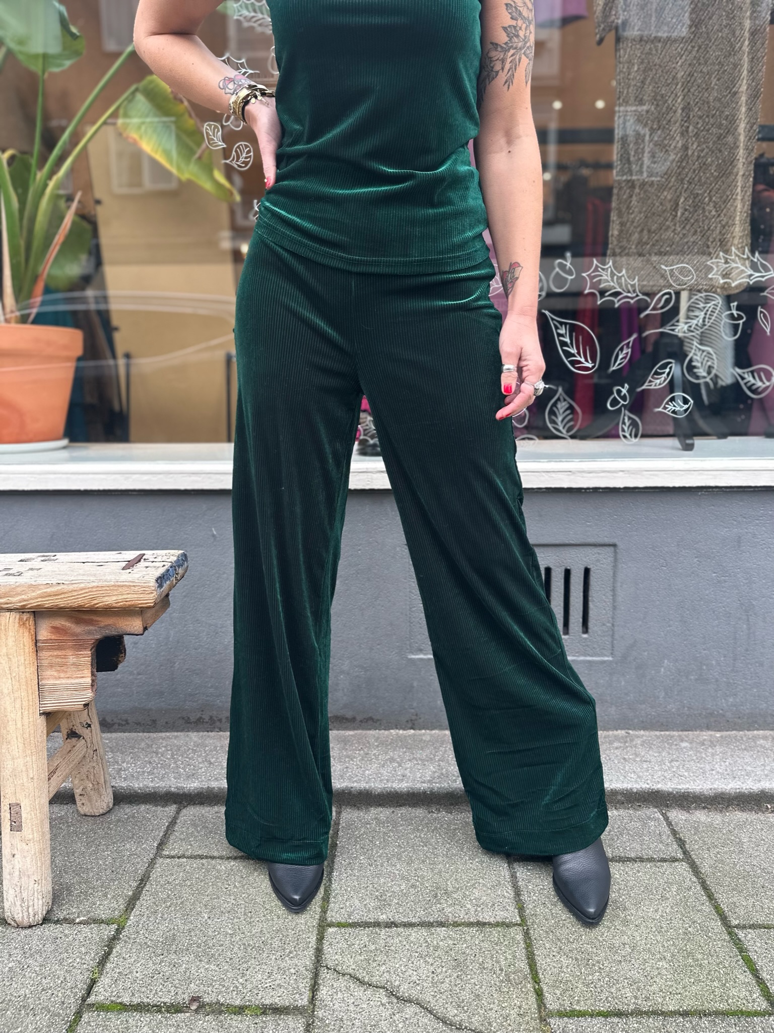 Feni High Waisted Wide Pant