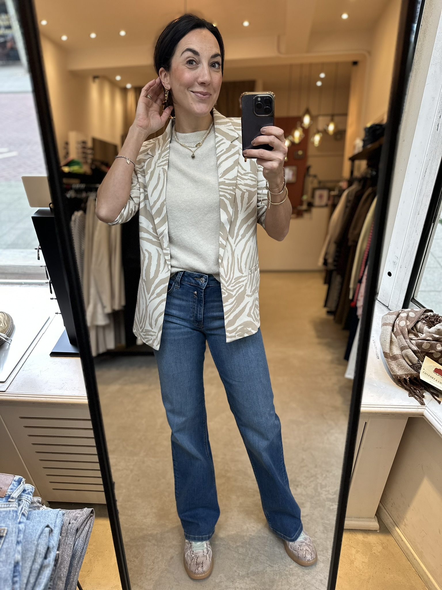 Shirley Printed Blazer