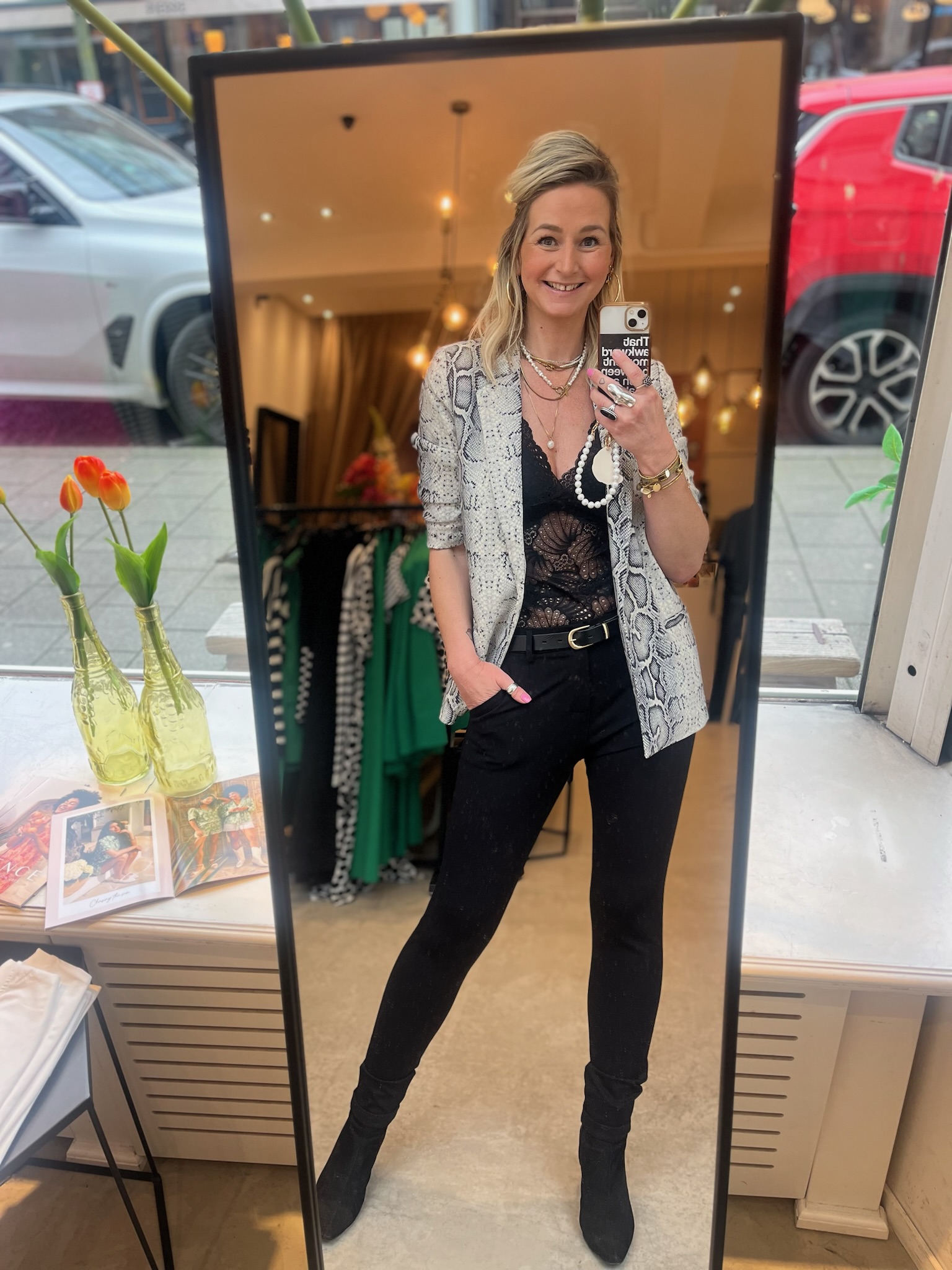 Shirley Printed Blazer