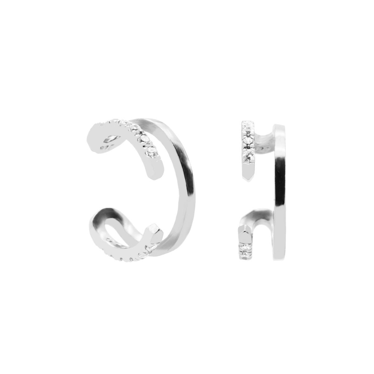 Earcuff Zirconia open Double Row