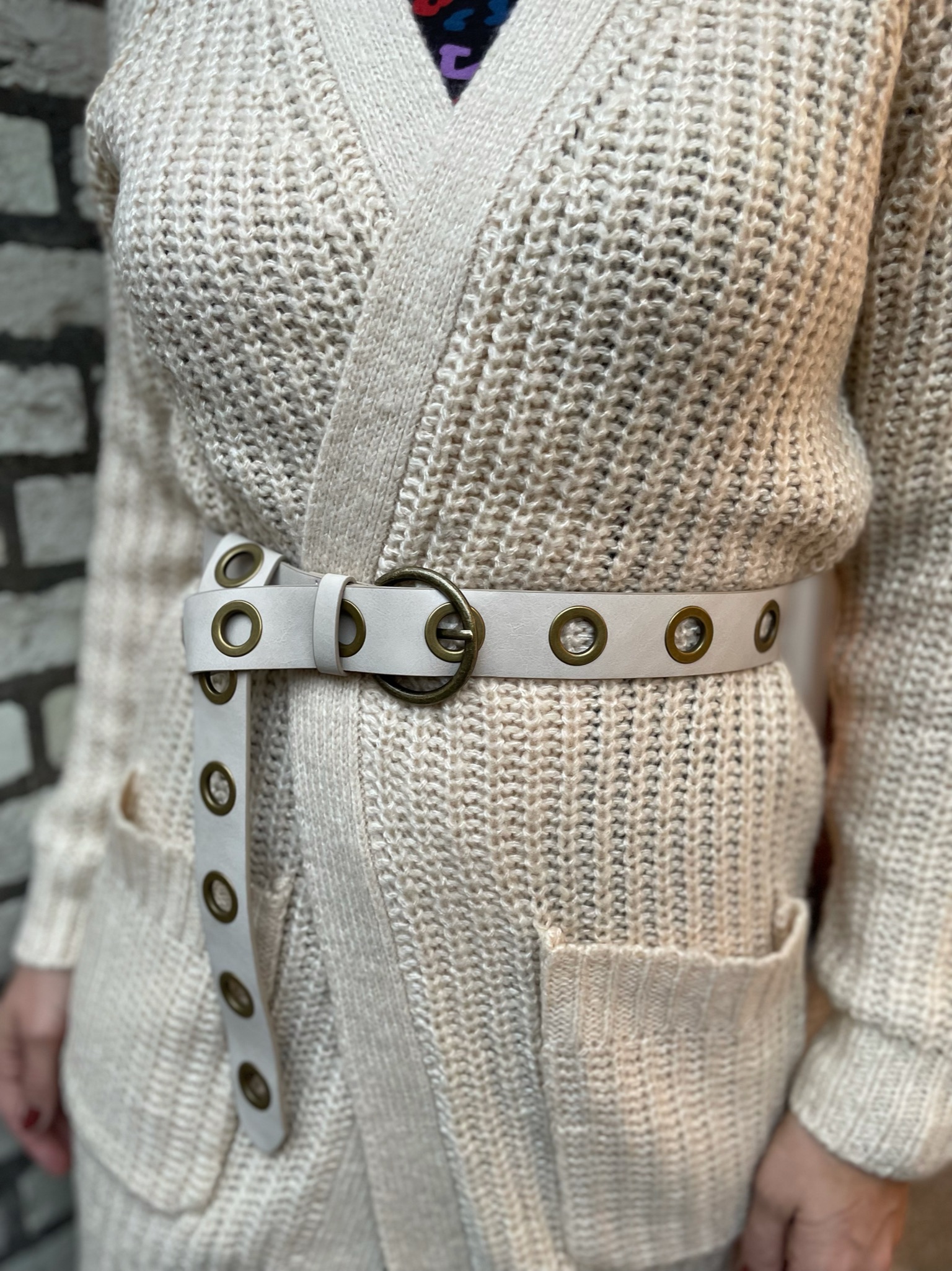 Eyelets belt Evi