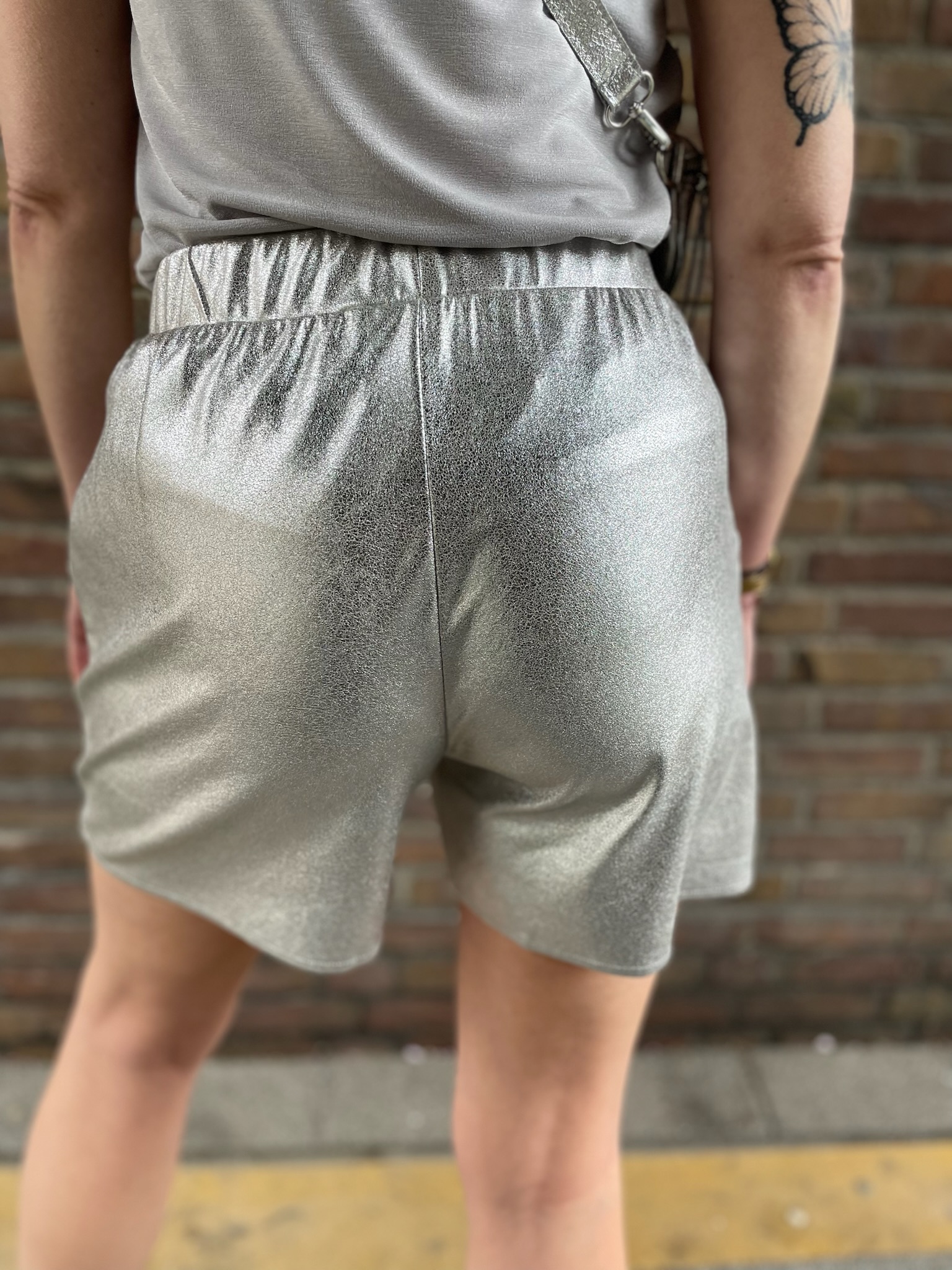 Laura Metallic Shorts