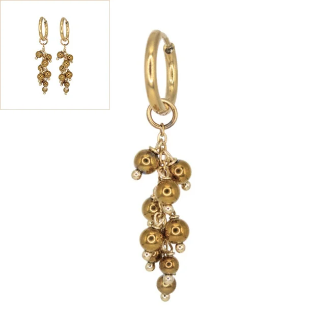 Oorringen Hematiet Grape