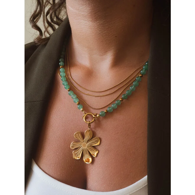 Ketting Jade 6mm Groen