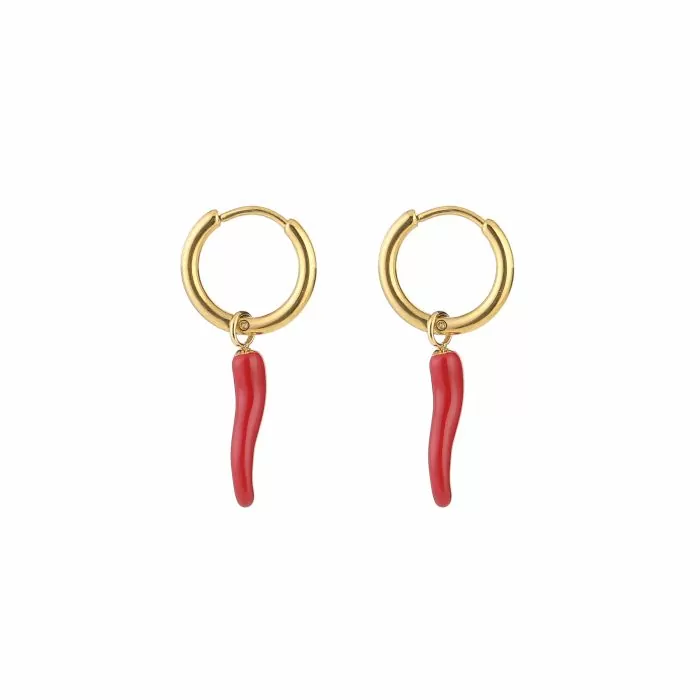 Oorbel Rosa Goud