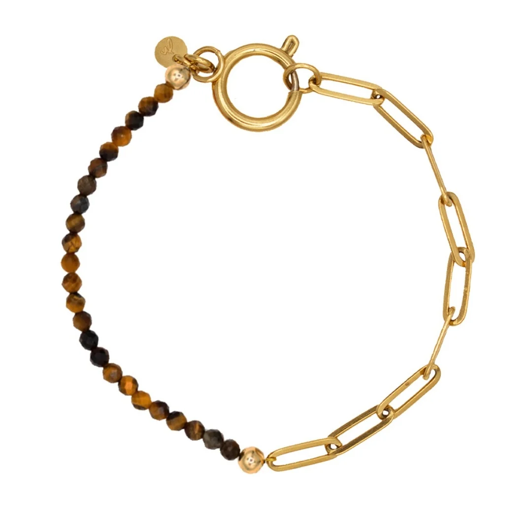 Armband Chain Big Tijgeroog