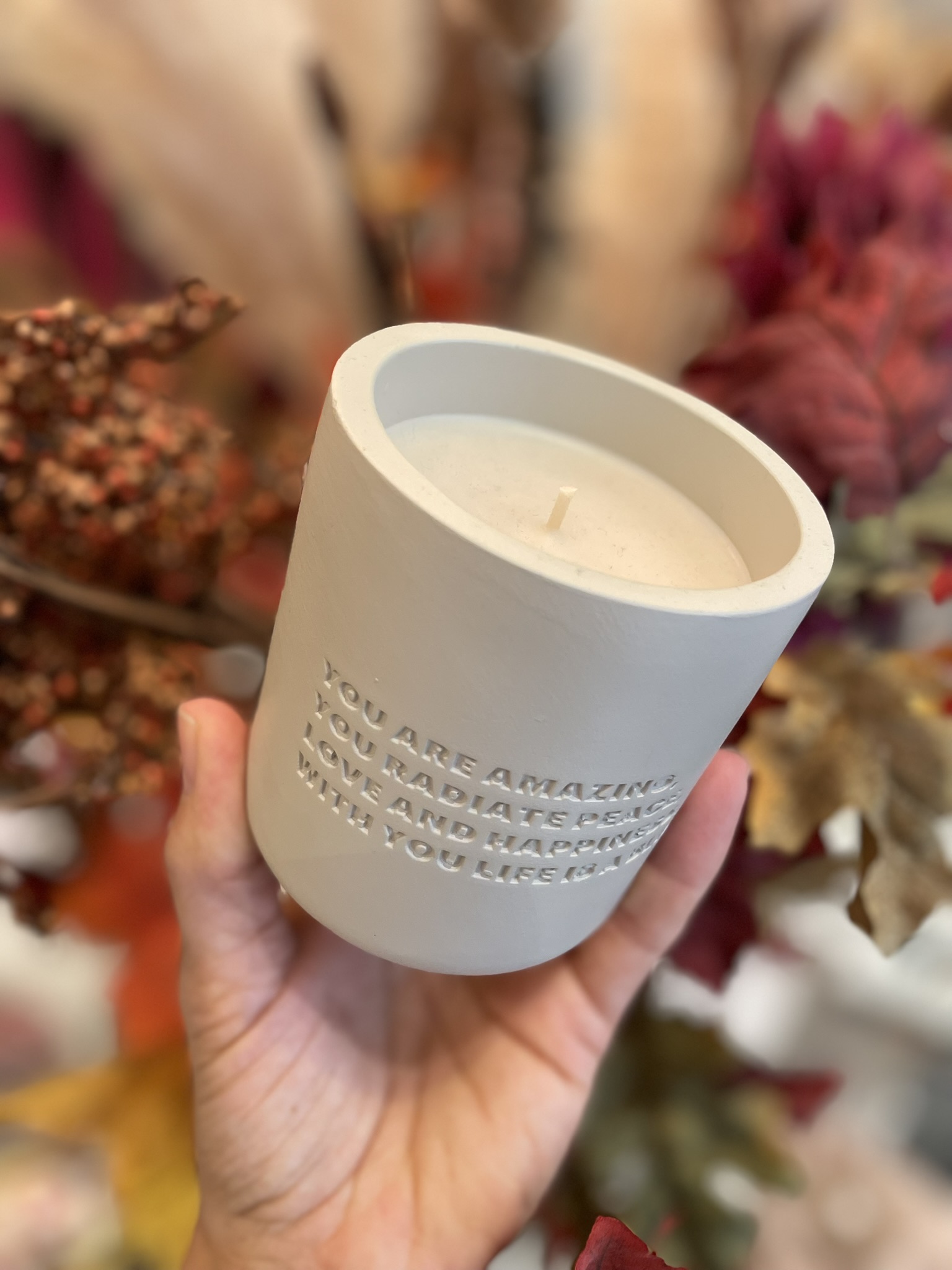 Cemented Candle You Are Amazing