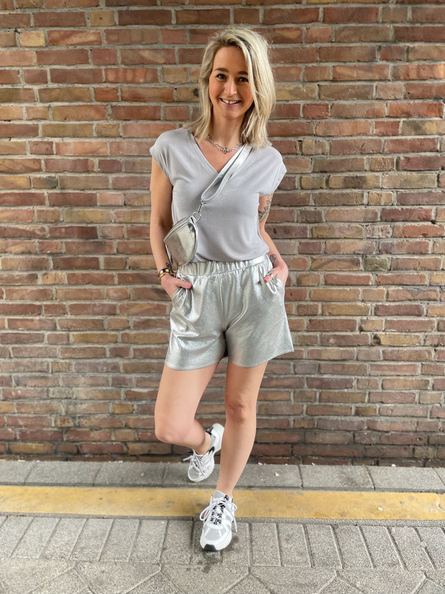 Laura Metallic Shorts Laura Metallic Shorts