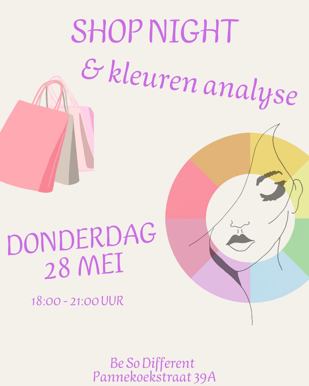 Ticket Shop Night kleur en styling advies - 28 mei 2026