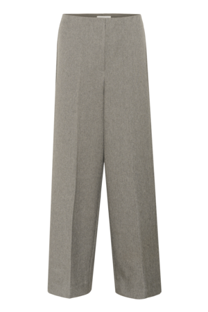Corinne Wide Long Pants - Brown and Grey