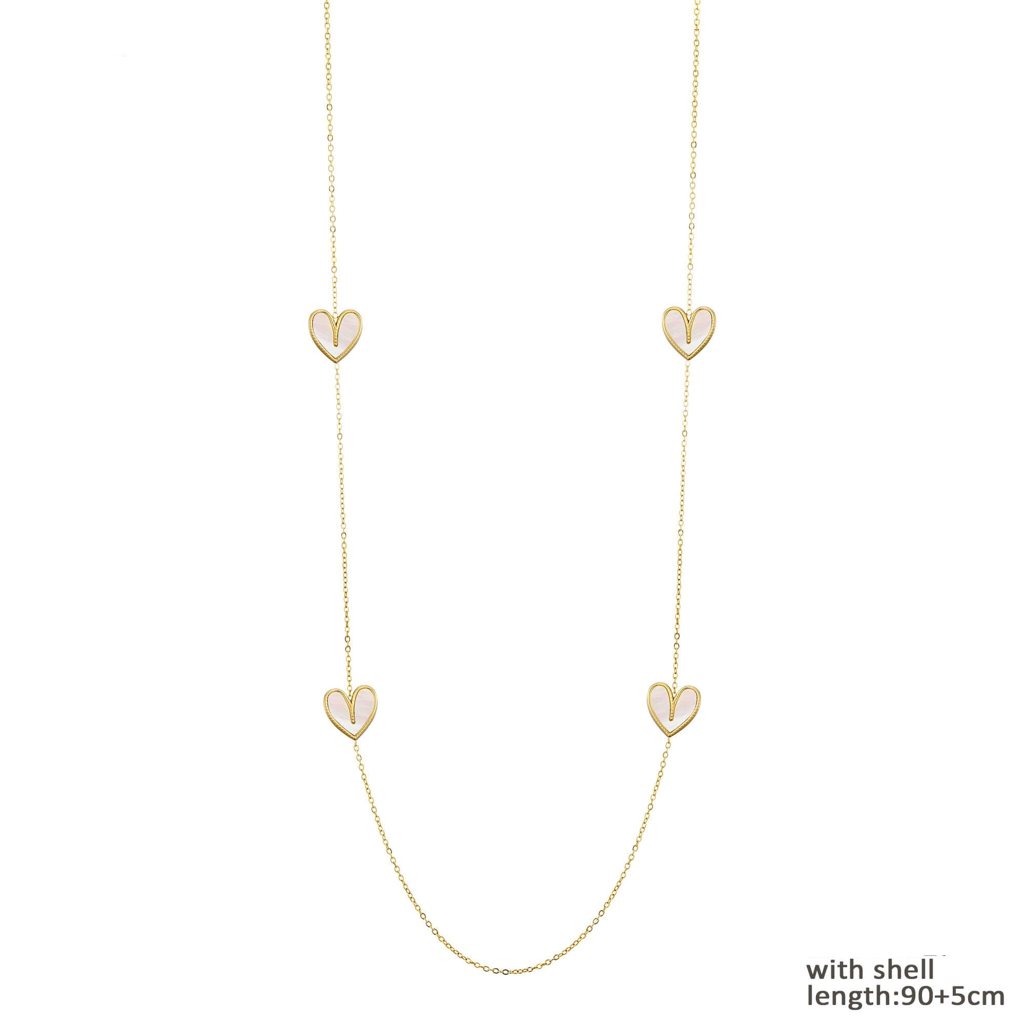 Ketting Long Hearts