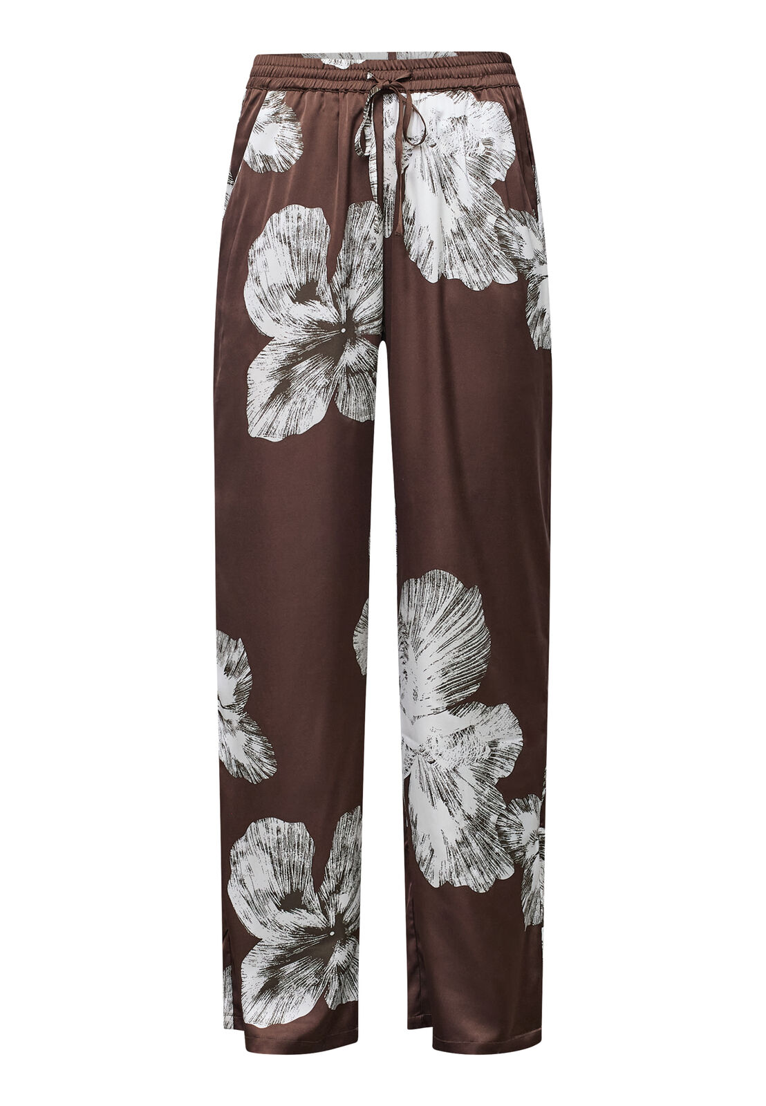 Ella Pants - Brown Flower
