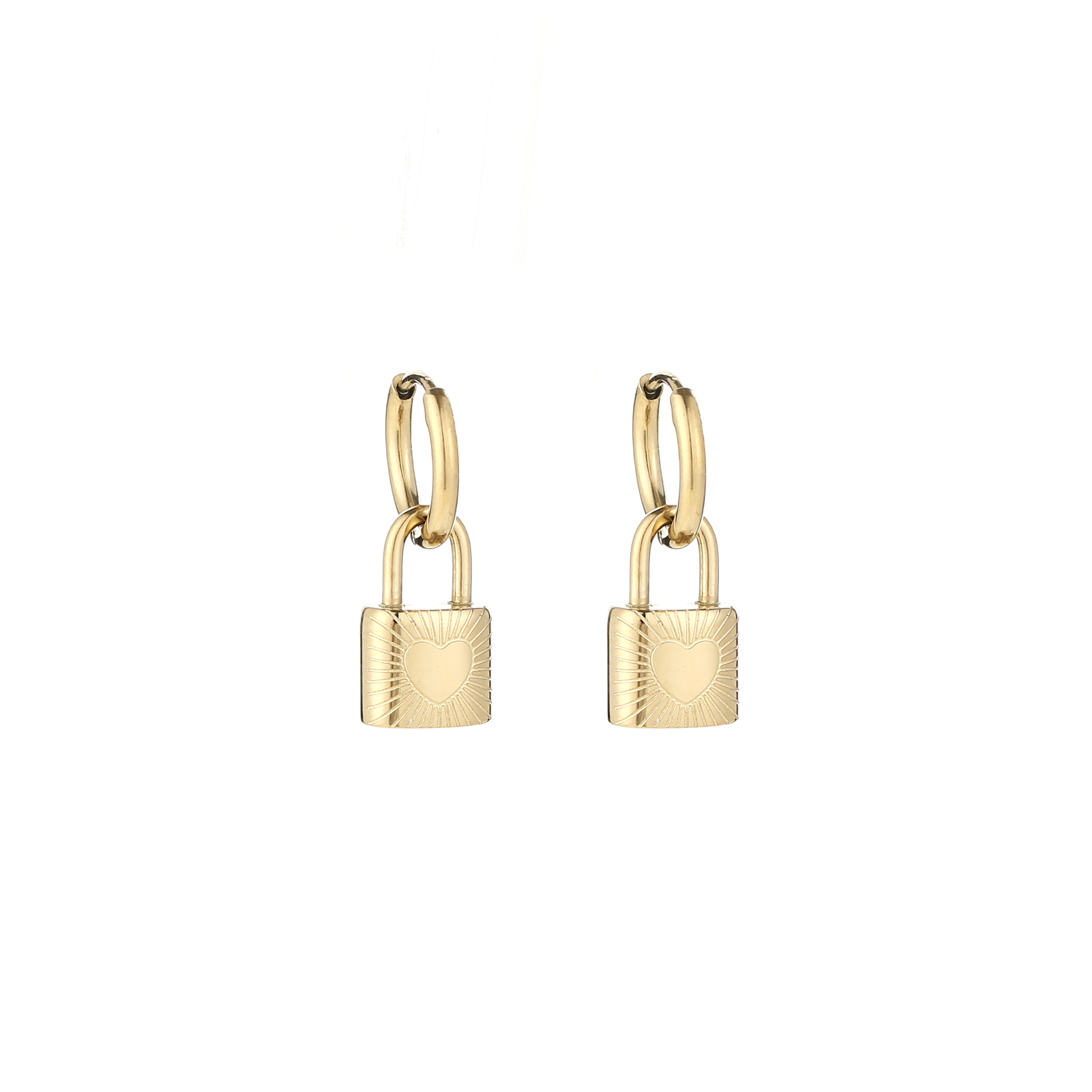 Oorbellen Lock Heart