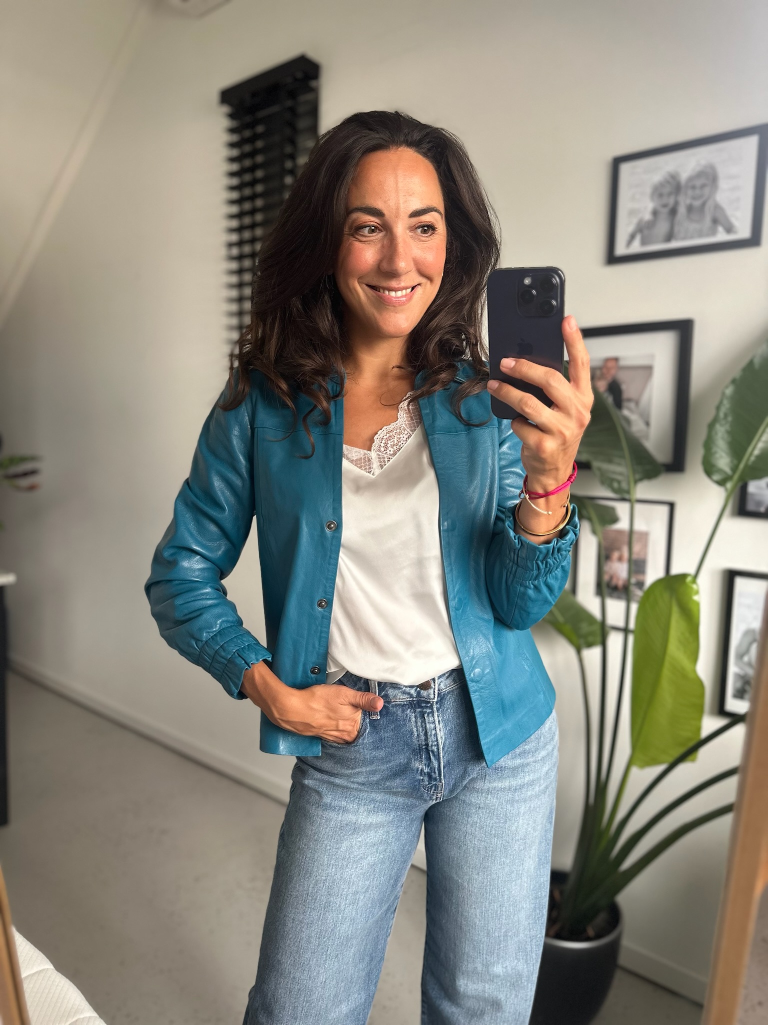 Leather Blouse Saar