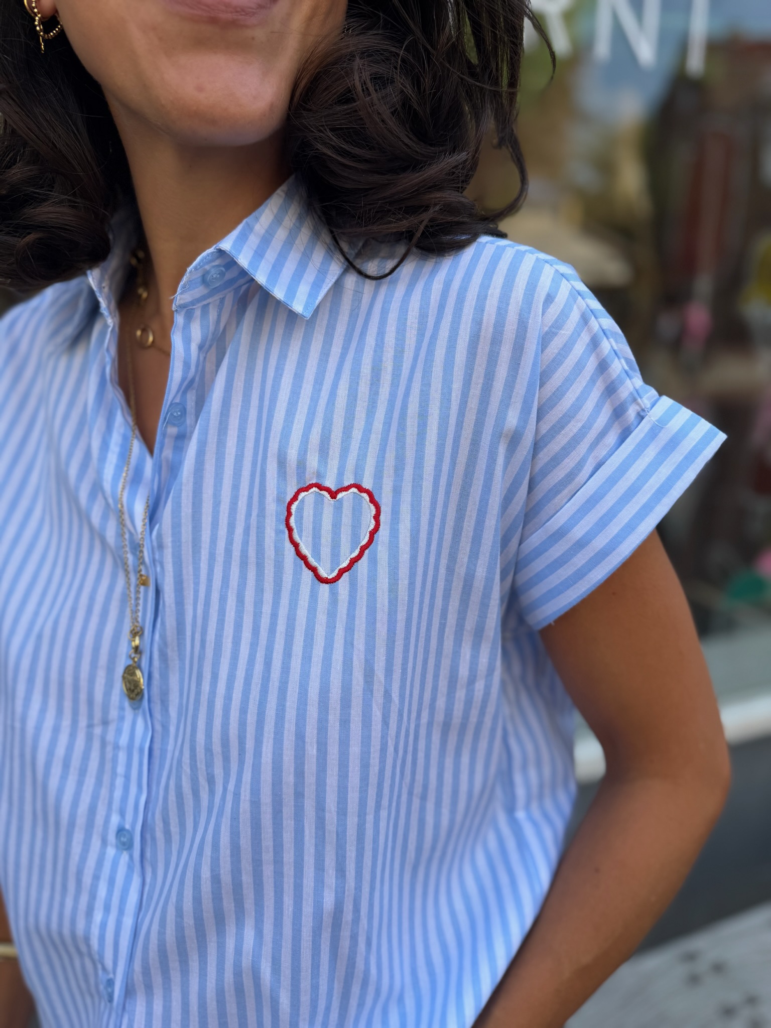 Blouse Heart in the back