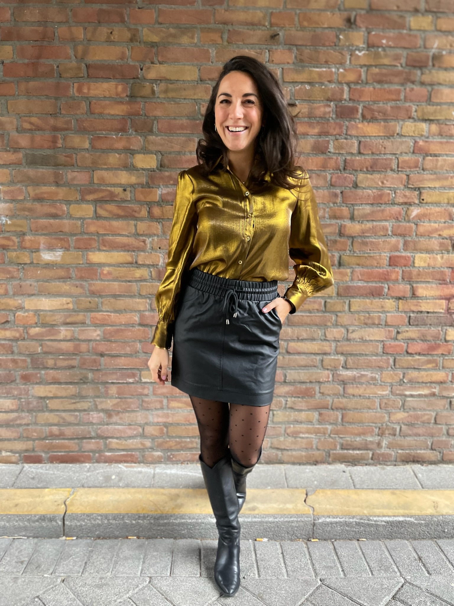 Danu leatherlook skirt