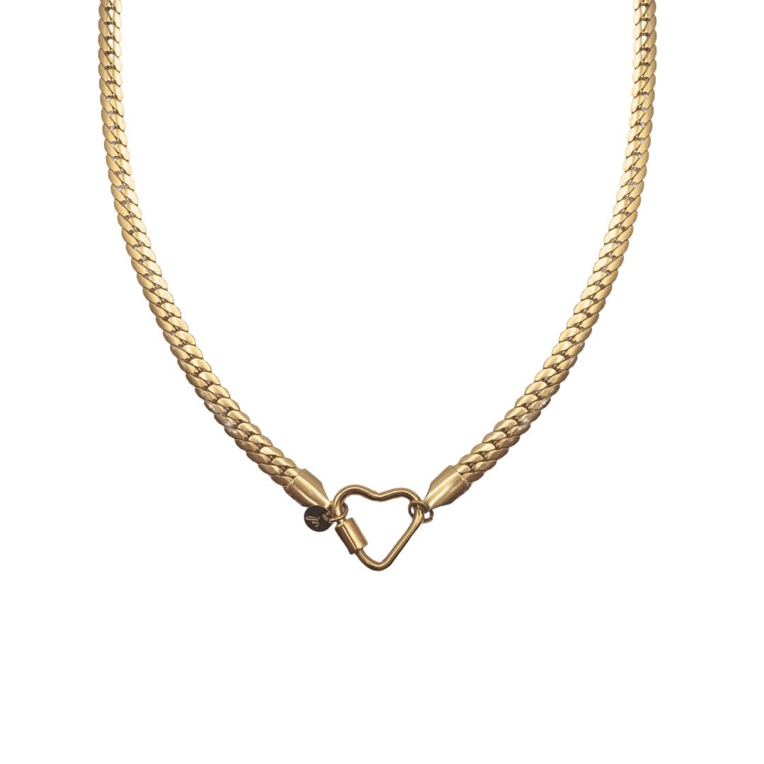 Ketting Flat Chain Heart