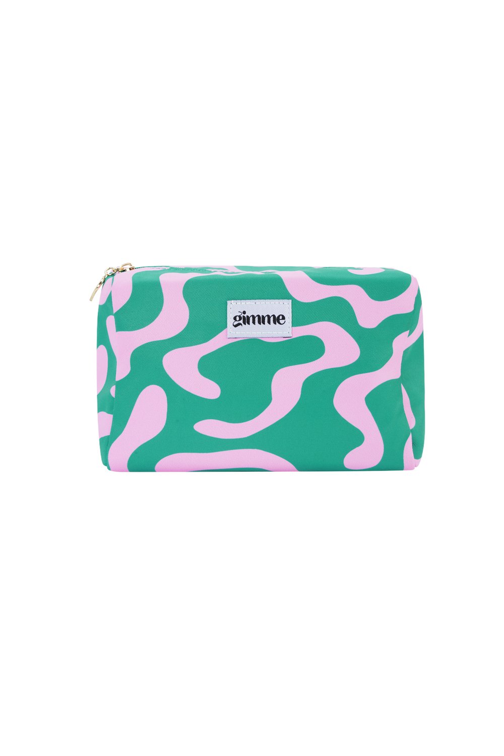 Make Up Bag - Big Swirl green