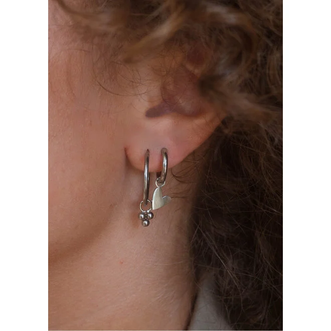 Oorringen Small Heart Glad