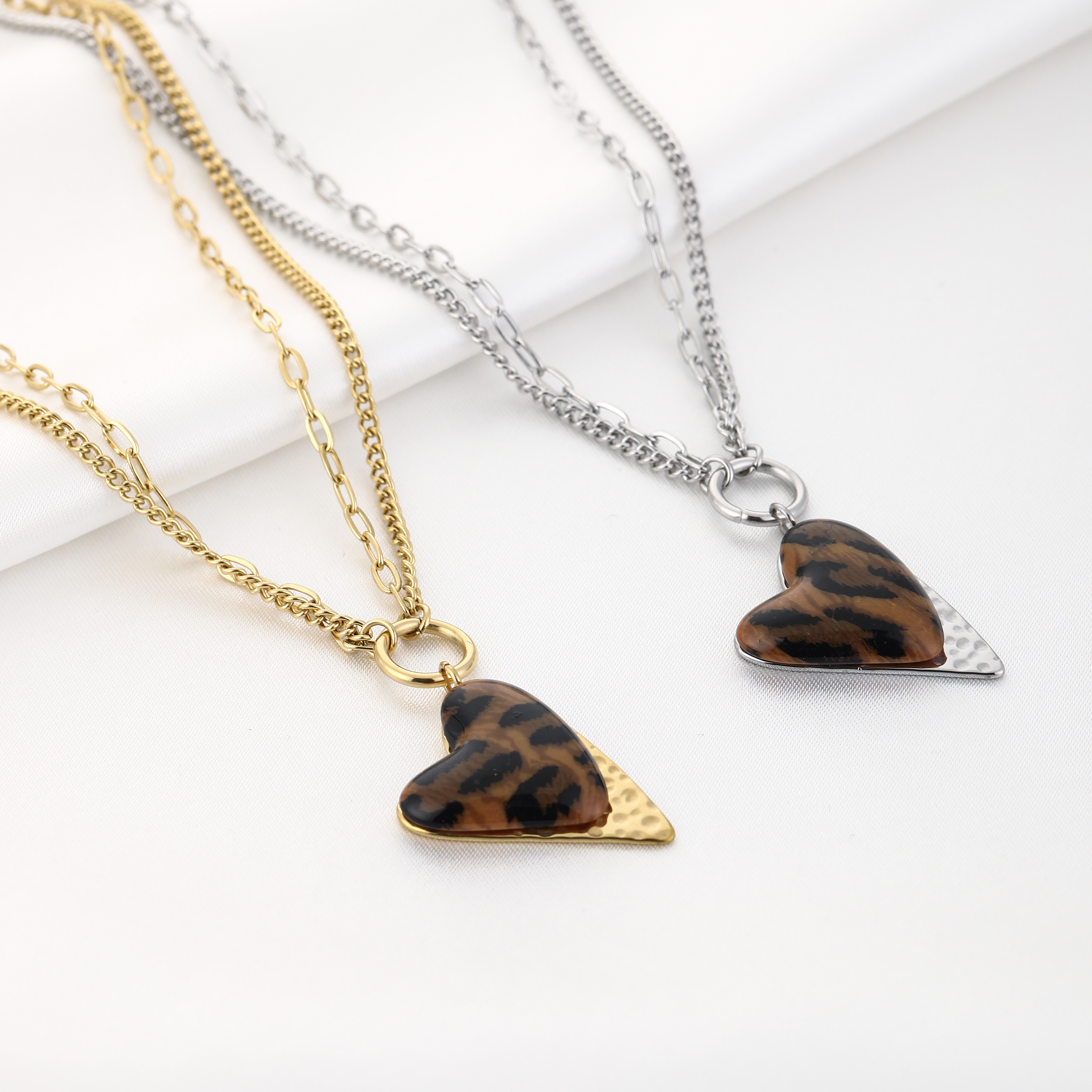 Ketting Leopard Heart
