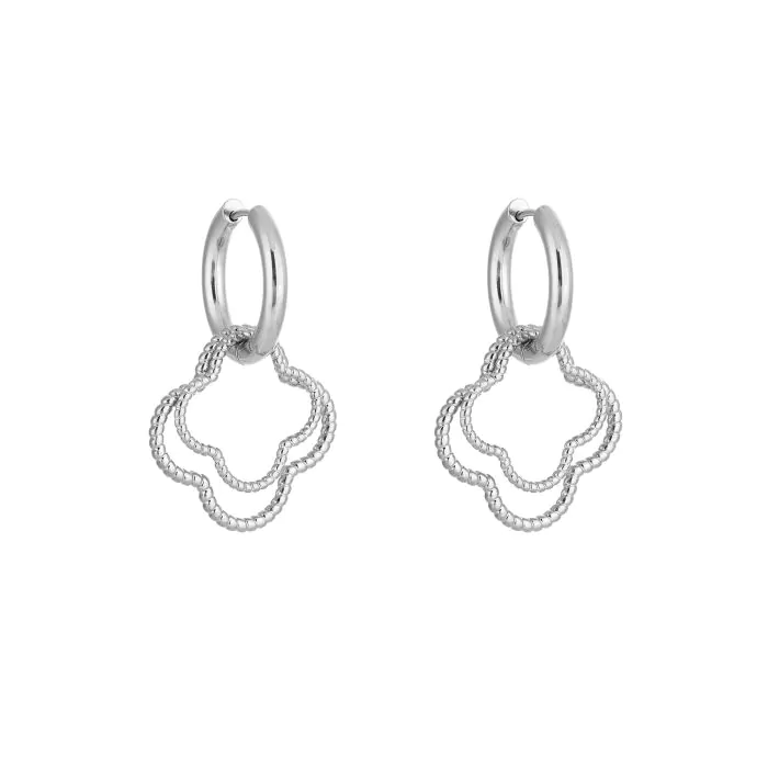 Oorbel Clover Zilver