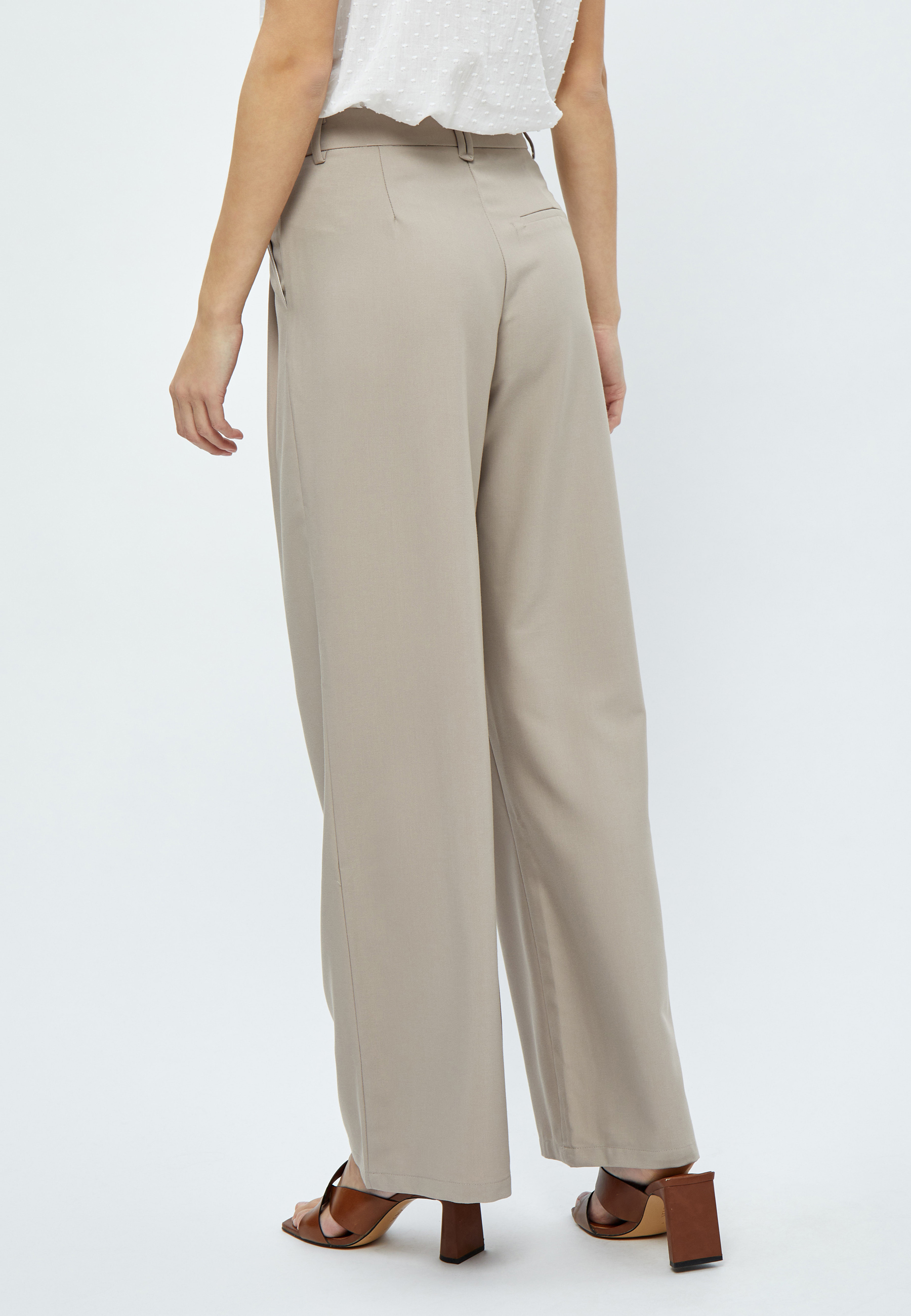 Barberry Mid Waist Wide Pants