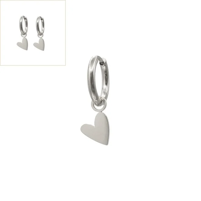 Oorringen Small Heart Glad