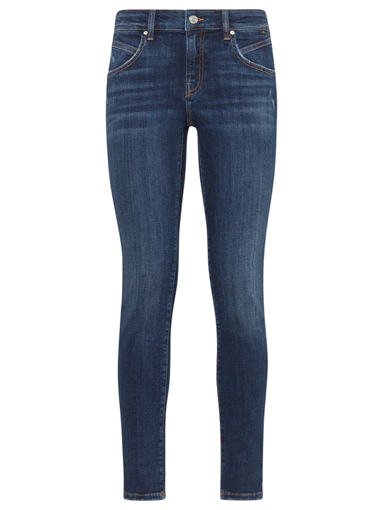 Adriana dark brushed denim