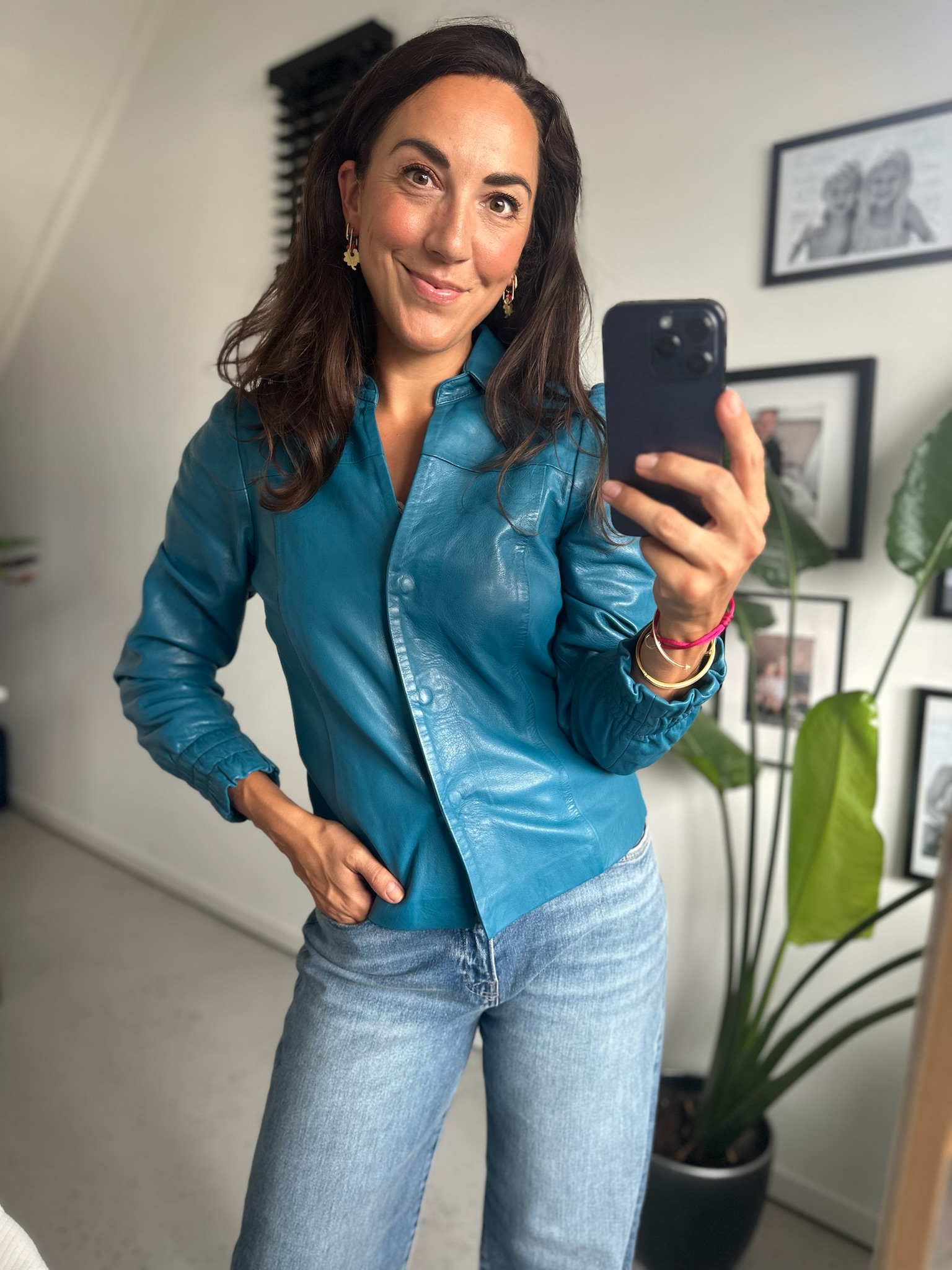 Leather Blouse Saar