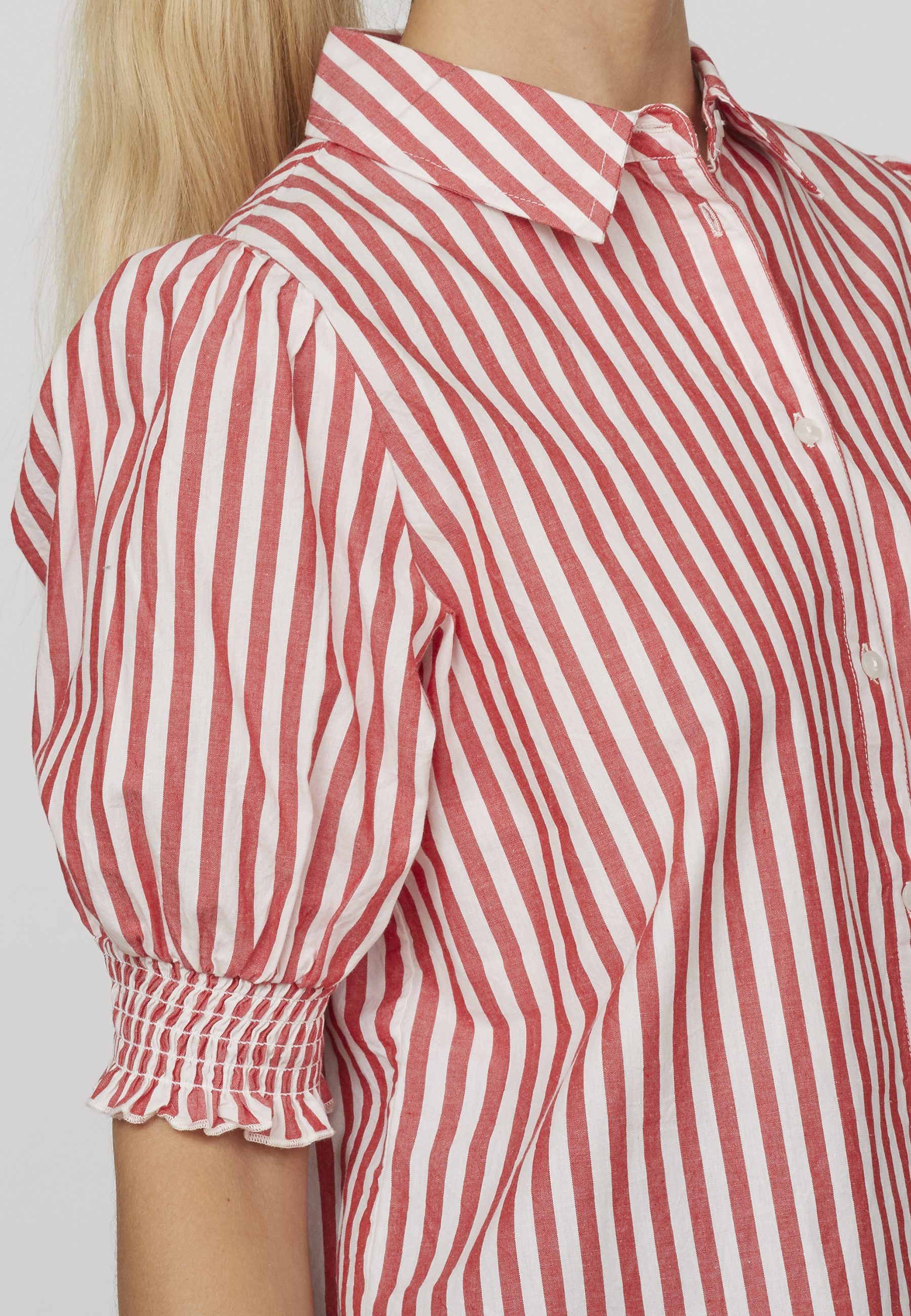Isola Blouse - red/white
